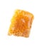Piece of tasty fresh honeycomb isolated