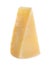 Piece of tasty parmesan cheese isolated