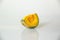 Piece of Thai pumpkin on white background