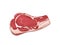 Piece of uncooked fresh meat realistic vector