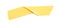 Piece of yellow insulating tape isolated, top view