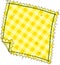 Piece of Yellow Plaid Fabric