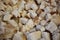 Pieces of bread in an orthodox church