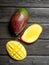Pieces of fragrant mango