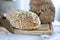 Pieces of homemade wholemeal bread