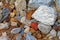 Pieces of Stone Rock Rubble Texture - Stock Image