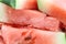 Pieces of watermelon close-up