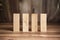 Pieces of Wooden Block on Wood Desk