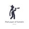pied piper of hamelin outline icon. isolated line vector illustration from music collection. editable thin stroke pied piper of