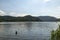 Piediluco lake in the province of terni