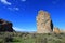 Piedra Parada monolith in the Chubut valley, Argentina