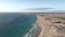 Piedra Playa beach in El Cotillo aerial view