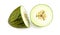 Piel de sapo melon, santa claus melon isolated