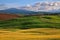 Pienza, Siena, Tuscany, Italy: landscape of the countryside