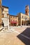 Pienza Val d\\\'Orcia Tuscany Italy. Piazza Square Pio II