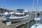 Pier 39 Marina with yachts and boats docking in San Francisco,CA