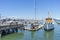 Pier 39 Marina with yachts and boats docking in San Francisco,CA