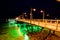 Pier of Baquerizo Moreno Port in Galapagos at