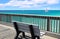 Pier Bench Overlooking Ocean