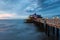 The Pier in Blankenberge at night, Belgium