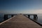 Pier on the blue sky