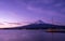 Pier Boat Port With Fuji Mount Background