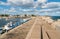 Pier with boats of Isola delle Femmine, Palermo, Sicily, Italy