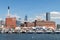 Pier C with Docked NYC Ferry Boats near the Brooklyn Navy Yard