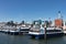 Pier C with Docked NYC Ferry Boats near the Brooklyn Navy Yard