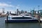 Pier C with Docked NYC Ferry Boats near the Brooklyn Navy Yard