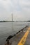 Pier on Chao Praya river, Bangkok, Thailand