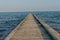 Pier Dock Beach of Lido di Jesolo summer day