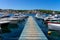 Pier dock with boats in mali losinj island port croatia