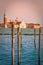 Pier for docking gondolas in Venice.