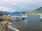 Pier docking with thunderstorm