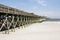 Pier at Folly Beach in Charleston South Carolina