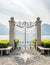 Pier gate in Lake Lugano
