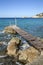 Pier at Hort Cove and Beach; Ibiza