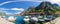 Pier of Kotor, wonderful summer panorama of Montenegro