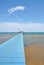 Pier of Lignano,adriatic sea,italy