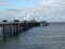 Pier at Llandudno, Wales with blue sky background