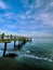 Pier at Lovina Beach in the morning