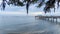 Pier at Mayday Park on the Eastern shore of Mobile Bay at sunset