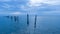 Pier at Mayday Park on the Eastern shore of Mobile Bay at sunset