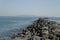 A pier in the Mediterranean sea near Heraklion, Greece