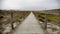 Pier over the dunes at the coast