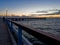 Pier in Palanga town on sunset