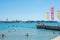 Pier at Parentino Beach, Porec, Croatia