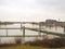 Pier in the port of Dutch town of Gorinchem.