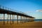 Pier at Saltburn by the Sea on blue sky